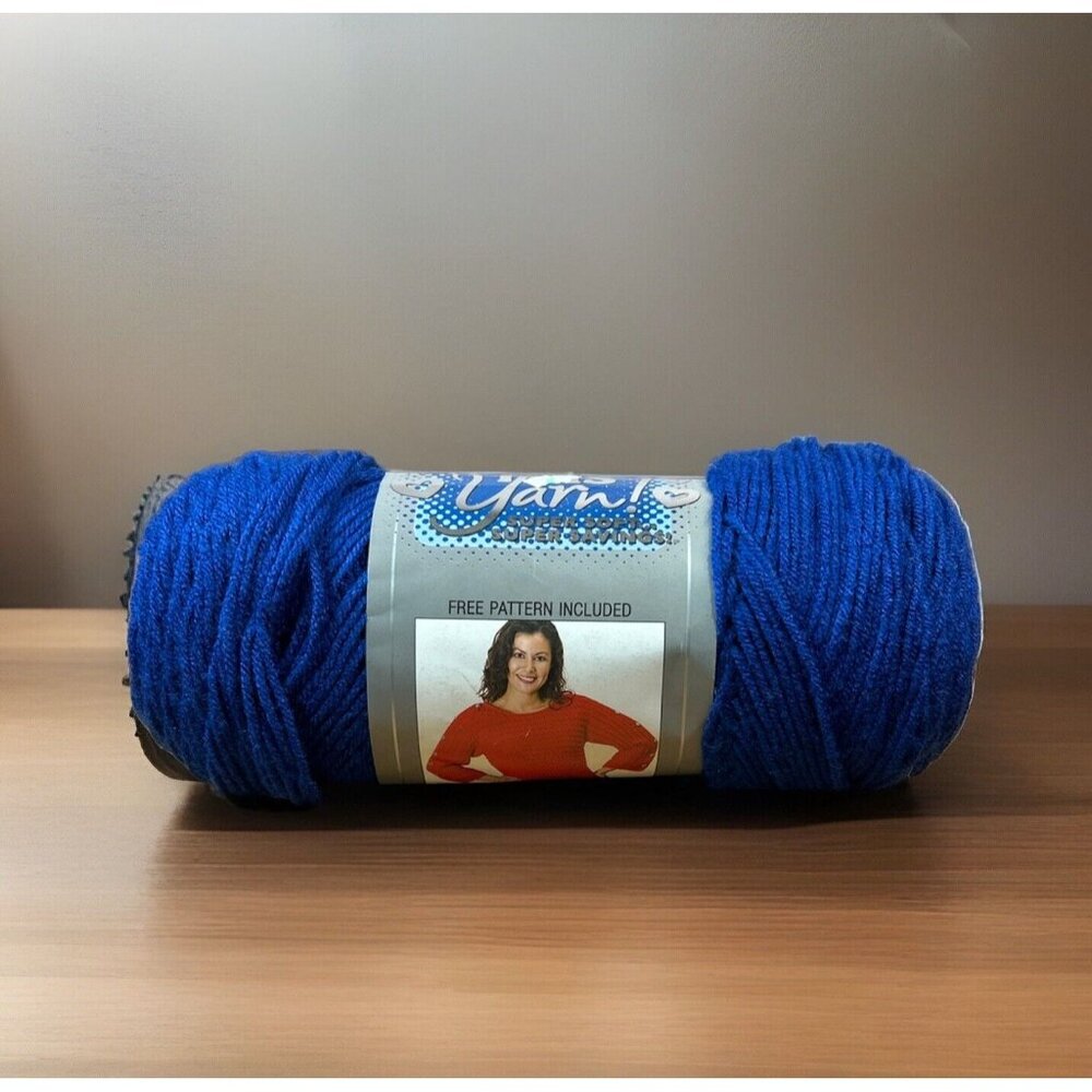 1 Skein I love this Yarn #80 Royal blue 7 Oz 355 Yards 100% Acrylic Lot 10 -517